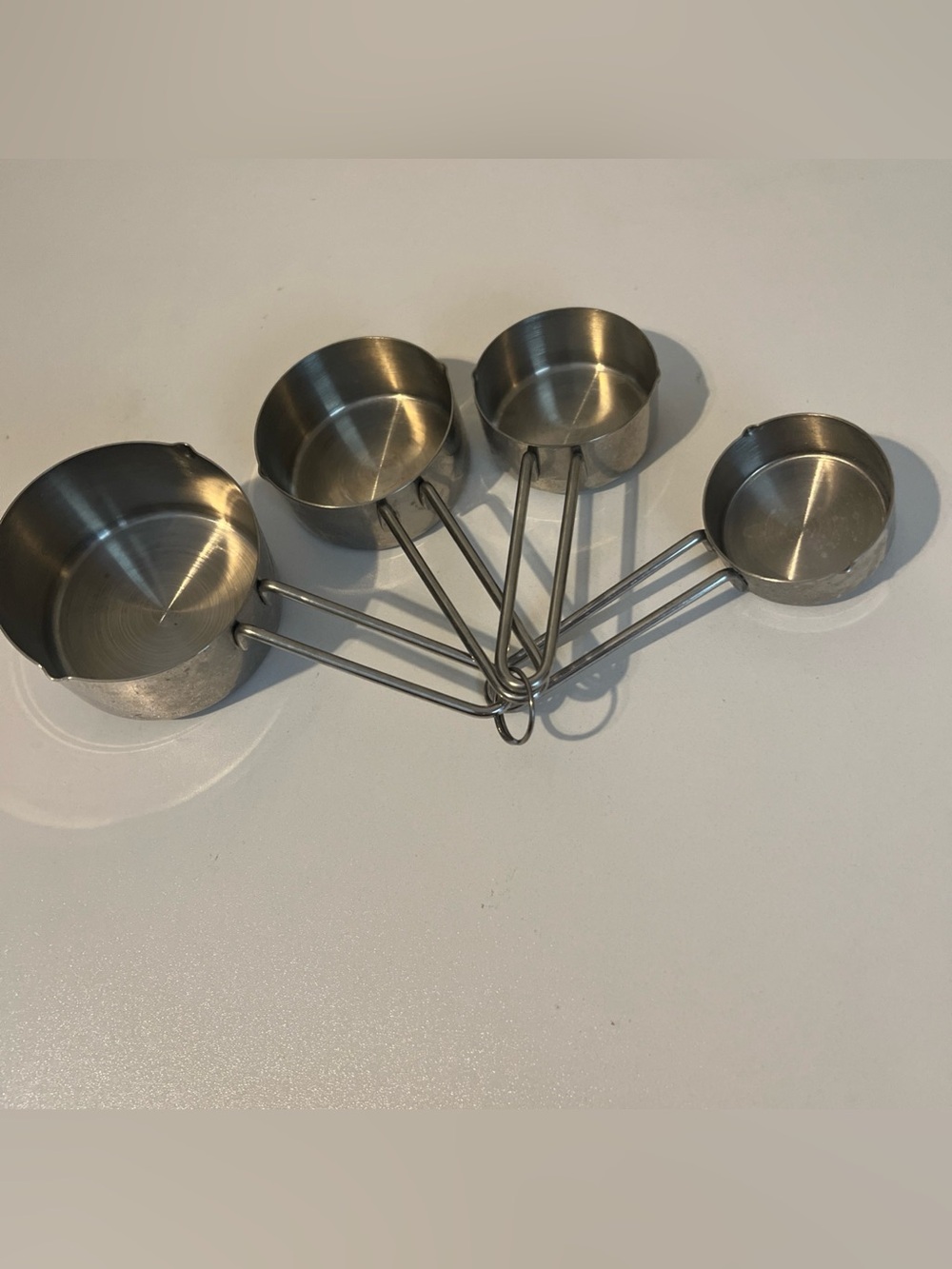 Stainless Steel Measuring Cup Set - Brushed Silver